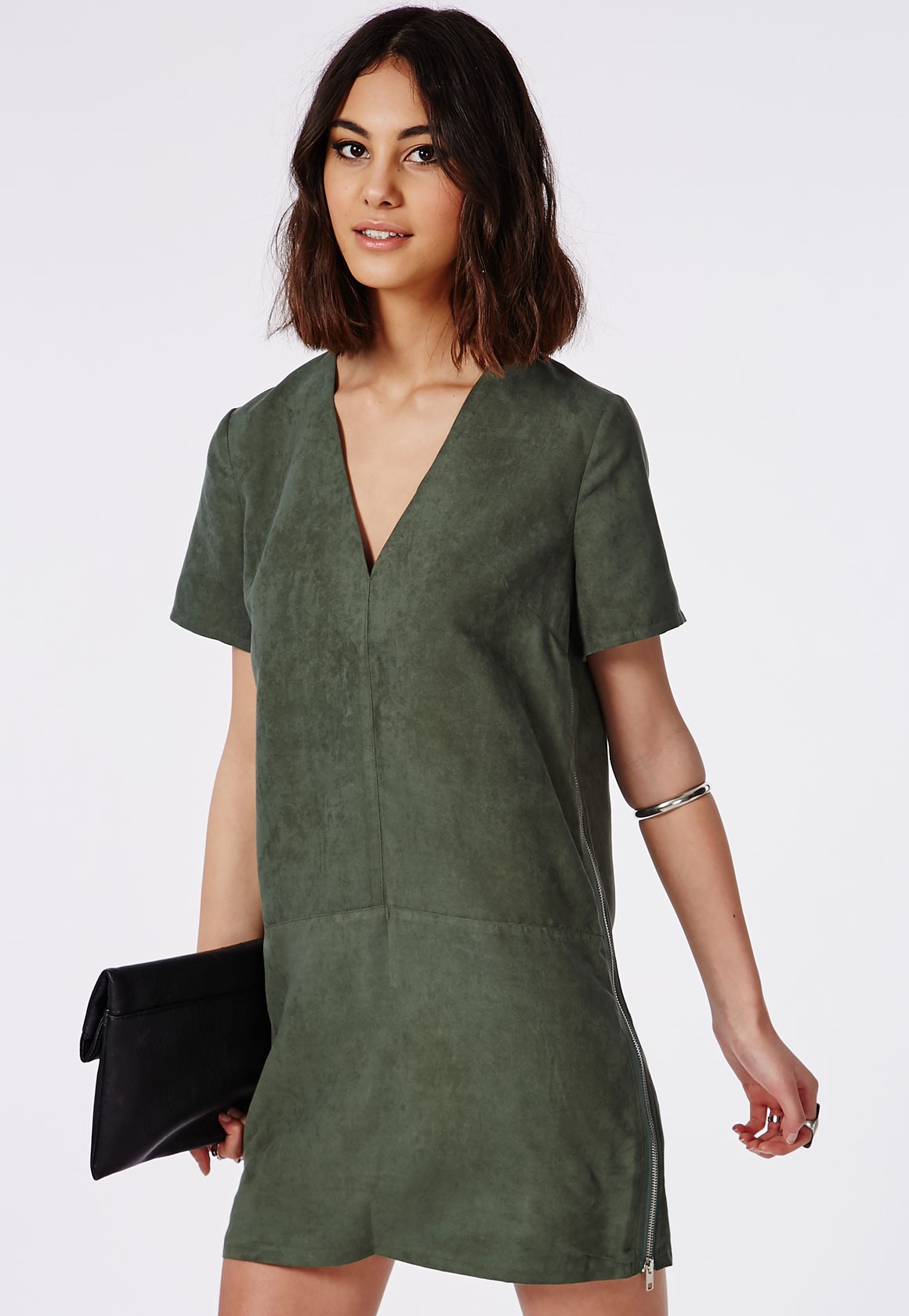 suede t shirt dress-1