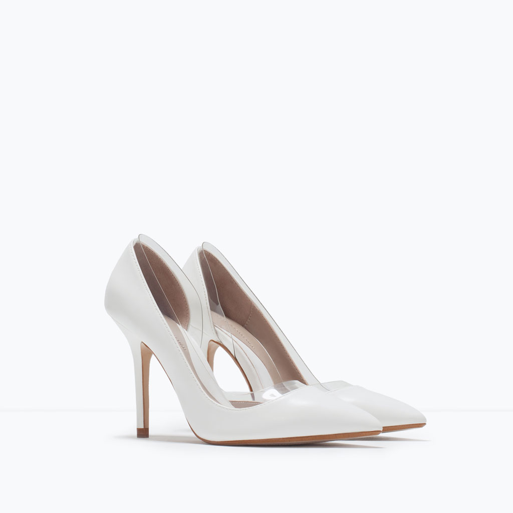 White Vinyl Heel Court $59