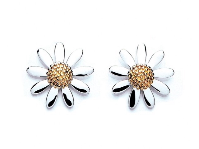 Vintage Daisy 10mm Earrings $47