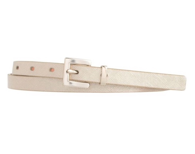 J.Crew Skinny embossed leather belt $27.50