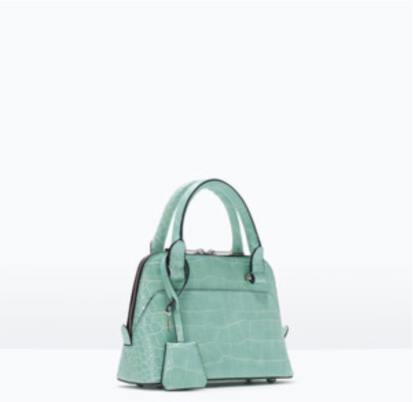 Zara Croc Mini City Bag $60