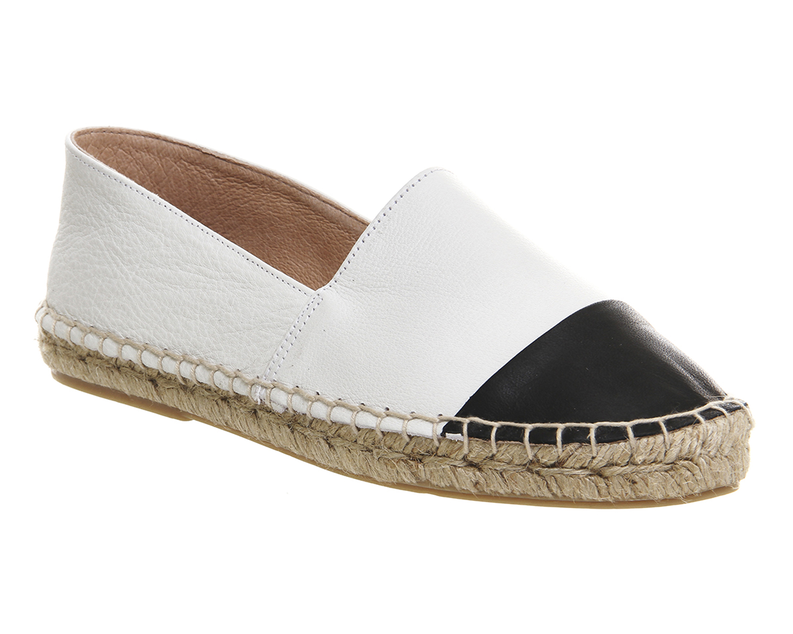 Lucky Espadrille with Toe Cap $61.55 (White with Black Toe) 